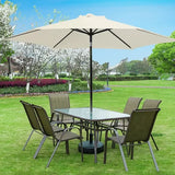 Parasol Patio parapluie remplaçable tissu plage auvent été extérieur jardin Protection Uv Parasol parapluie haut tissu 6/8 nervures