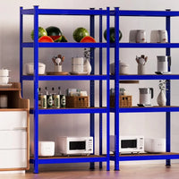 Étagère Industrielle Lourde 5 Niveaux Réglables 875KG Charge Max, Sans Boulons - Rangement Métal Garage Atelier Cave Entrepôt 200x100x50cm