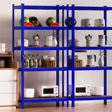 Étagère Industrielle Lourde 5 Niveaux Réglables 875KG Charge Max, Sans Boulons - Rangement Métal Garage Atelier Cave Entrepôt 200x100x50cm