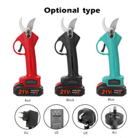 Sécateur électrique sans fil 21V, cisaille efficace pour arbres fruitiers, bonsaï, coupe de Branches, outils d'aménagement paysager