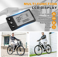 HITWAY Vélo Électrique, 28" Vélos à Assistance Électrique, Ville E-Bike avec Batterie Amovible 36V 13Ah, Moteur 250W, 7 Vitesses