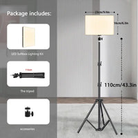LED lumières vidéo conférence photographie éclairage Selfie lumière Photo Studio lampe avec trépied pour tirer en direct Streaming TikTok Zoom