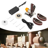 775 moteur Mini ponceuse à bande électrique meuleuse d'établi 304 en acier inoxydable polisseuse de table ponceuse vitesse réglable