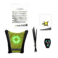 Clignotant de vélo sans fil à LED, gilets de coulée d'iode, télécommande, vélo VTT, vélo de sécurité, émail 30LED