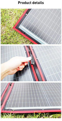 Dokio-Panneau solaire portable et pliable, 18V, 100/160/200/300 W, avec contrôleur 12V pour charger la batterie, adapté au camping