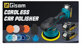Gami – polisseuse de voiture sans fil, 8 vitesses réglables, pour épilation électrique automatique, ponçage, glaçage, outil électrique adapté à la broche de batterie Makita 18v
