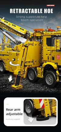 MOLD KING 17028 Voiture technique jouet APP&RC Camion de pompiers motorisé à assembler, modèle réduit en briques de construction, cadeau de Noël pour enfants