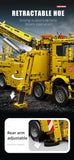 MOLD KING 17028 Voiture technique jouet APP&RC Camion de pompiers motorisé à assembler, modèle réduit en briques de construction, cadeau de Noël pour enfants