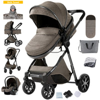 Poussette bébé poussettes légères 3 en 1 landau chariot bébé landau 3 en 1 berceau de poussette Multiple pour nouveau-nés
