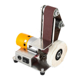 775 moteur Mini ponceuse à bande électrique meuleuse d'établi 304 en acier inoxydable polisseuse de table ponceuse vitesse réglable