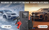 Démarreur de batterie multifonctionnel avec compresseur d'air 3000 A crête/150 PSI et gonfleur de pneus numérique