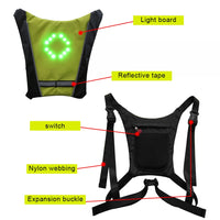 Clignotant de vélo sans fil à LED, gilets de coulée d'iode, télécommande, vélo VTT, vélo de sécurité, émail 30LED