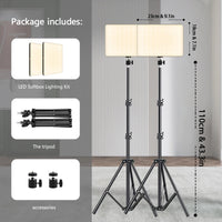 LED lumières vidéo conférence photographie éclairage Selfie lumière Photo Studio lampe avec trépied pour tirer en direct Streaming TikTok Zoom