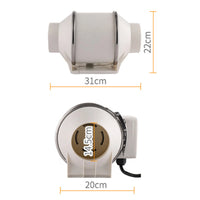 Ø100 150mm 200mm ventilateur de conduit, ventilateurs d'extraction de Ventilation, Ventilation de ventilateur d'extraction de salle de bains pour conduit de cuisine, évents, salle de bains