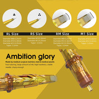 Ambition Glory cartouche de tatouage mélange aiguille 0.25mm 0.3mm 0.35mm rond Liner Shader Magnum aiguilles de tatouage 1rl 3rl 5rl 7rm 9rm 13rm
