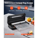 Machine de mise sous vide électrique SucceBuy 80 kPa 120 W 7 en 1 pour aliments humides, avec 10 sacs sous vide offerts pour la conservation des aliments en cuisine