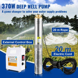 SucceBuy pompe Submersible pour puits profond pompe à eau en acier inoxydable 370W/550W/750W/1100W grande débit pompe à eau à tête haute