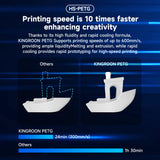 Filament KINGROON HD-PETG pour imprimante 3D, 1,75 mm, haute vitesse, Hyper PETG, 5 kg et 10 kg, couleurs assorties