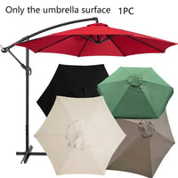 Parasol Patio parapluie remplaçable tissu plage auvent été extérieur jardin Protection Uv Parasol parapluie haut tissu 6/8 nervures