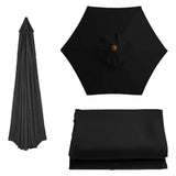Parasol Patio parapluie remplaçable tissu plage auvent été extérieur jardin Protection Uv Parasol parapluie haut tissu 6/8 nervures