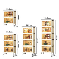 Boîte de rangement pliante avec roulettes 1/2/3/4/5 couches, bacs de rangement empilables polyvalents, organisateur de maison, conteneur d'articles divers