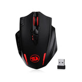 Souris gaming optique Redragon M913, 16 000 DPI, filaire 2,4 GHz et sans fil RGB, 16 boutons programmables, noir et blanc