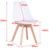 Un ensemble de 6 chaises de salle à manger médiévales nordiques, siège rembourré en PU, pieds en bois de hêtre, chaises de bureau pour salle à manger, chambre à coucher, balcon, Restaurant