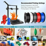 Filament PETG JAYO pour imprimante 3D FDM, 2 bobines de 1,75 mm, enroulement soigné, 2,2 kg/lot