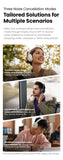 HAYLOU S30 casque sans fil Bluetooth 5.4 43dB casques antibruit adaptatifs 40mm pilote dynamique 80H écouteurs de lecture