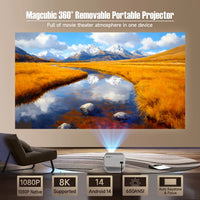 Magcubic – projecteur natif 1080P 650ANSI 8K Android14 L018, avec Correction automatique du Keystone, mise au point, Wifi6 BT5.4, film Portable pour l'extérieur