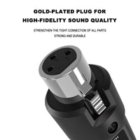 Système sans fil microphone émetteur et récepteur XLR, adaptateur micro sans fil pour table de mixage audio, micro dynamique pour guitare électrique et basse.