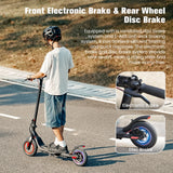 Trottinette électrique iScooter i9m 10.5Ah 500w, pliable, vitesse maximale 35 km/h, autonomie 30 km, pneus pneumatiques 10 pouces, application mobile.