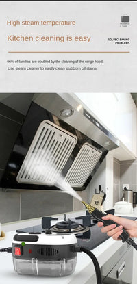 Nettoyeur à vapeur portatif haute température et pression 2500W, climatiseur, hotte de cuisine, Machine de nettoyage à vapeur pour voiture, nettoyage des sols