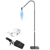 Lampe UV professionnelle sur pied pour ongles, 170 cm, 6 W, 5 niveaux d'intensité, avec interrupteur au pied.