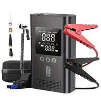 Démarreur portable avec pompe à air, démarreur de batterie de voiture 3000 A, compresseur d'air 150 PSI, gonfleur de pneus, lampe LED