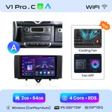 Autoradio Junsun sans fil CarPlay Android Auto pour Smart Fortwo 451 (2005-2015) - Systèmes intelligents pour voiture - RDS, Bluetooth, DSP - Format 2 DIN