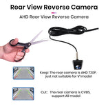 Caméra de recul Junsun pour voiture, résolution AHD 720p, étanche, grand angle 140°, pour autoradio.