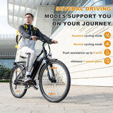 HITWAY Vélo Électrique, 28" Vélos à Assistance Électrique, Ville E-Bike avec Batterie Amovible 36V 13Ah, Moteur 250W, 7 Vitesses