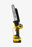 Tronçonneuse électrique sans balais jaune de 8 pouces (20 cm) et 1380 W, outil professionnel pour l'élagage et le jardinage, compatible avec les batteries Dewalt 20 V.