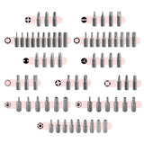Leekooluu-Jeu d'embouts de tournevis principaux, embouts de tournevis à tige hexagonale 208 ", jeu d'embouts de sécurité pour écrou, 1/4 pièces
