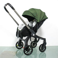 STOCK ue 4in1 bébé poussette bidirectionnelle multifonctionnelle nouveau-né bébé poussette 3in1 pliable panier type siège léger voyage landau