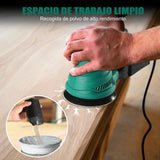 HYCHIKA 300W ponceuse orbitale aléatoire avec 12 pièces papier de verre 6 vitesses 230V ponceuse pour outils de polissage du bois et du métal