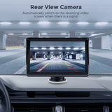 Autoradio sans fil portable avec caméra de recul FM, lecteur vidéo, Android Auto, écran tactile universel, limitation, 7"