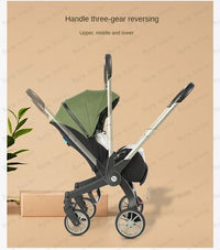 STOCK ue 4in1 bébé poussette bidirectionnelle multifonctionnelle nouveau-né bébé poussette 3in1 pliable panier type siège léger voyage landau
