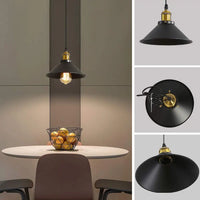 Suspension industrielle vintage à 3 lumières, design Edison en métal, lustre suspendu en métal noir, douille E27 pour plafonnier de cuisine