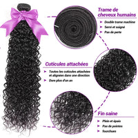 Mèches de cheveux brésiliens naturels ondulés de 50 à 55 cm (20 à 22 pouces), de qualité supérieure et épaisses. Livraison en 3 à 5 jours.