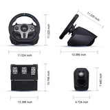 Volant de jeu PXN V9 Gen2/V9 270 ° /900 °   Simulateur de course pour PS4,PS3, PC Windows 7/8/10/11,Xbox One,Xbox Series X/S
