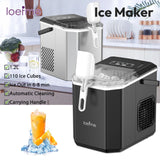 Machine à glaçons Loefme Desktop entièrement automatique en forme de balle, 12 kg/24 h, production de glace rapide, idéale pour un usage domestique, nettoyage automatique.