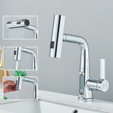 Robinet de lavabo à affichage numérique de température de cascade, pulvérisateur à jet de levage vers le bas, mélangeur d'évier d'eau chaude et froide, robinet de lavage pour salle de bains