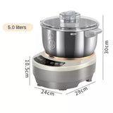Pétrisseur électrique 5L 7L avec fonction fermentation 25-38°C/77-100°F